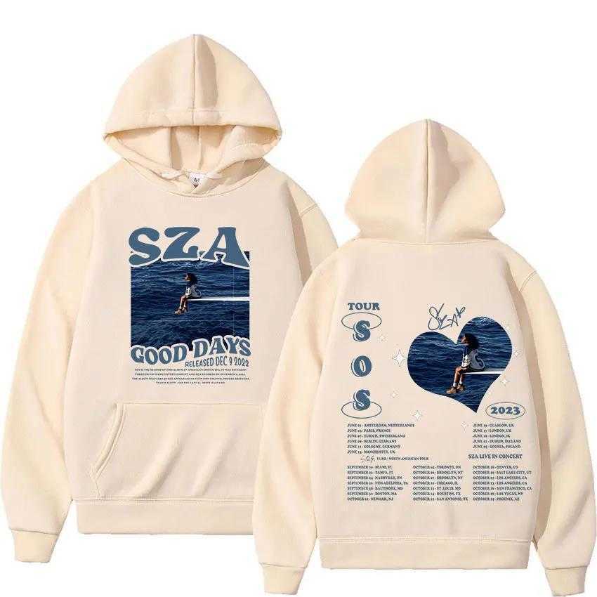 2024 Autumn/winter Mens and Womens Sza Sos Good Day Concert Casual Fleece Hoodie Sweatshirt