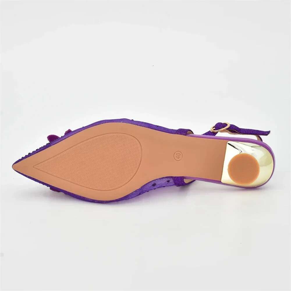 Newest Sexy Summer Mules Toe Woman Party Wedding Pumps Women Shoes Decorated With Rhie