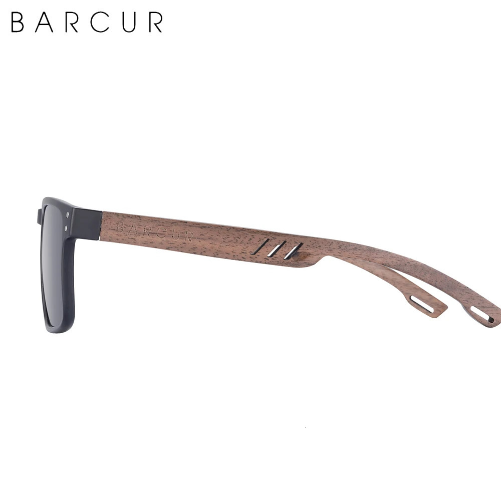 BARCUR Mens Sunglasses for Men er Natural Walnut Wood Sun Glasses Women Polarized Eyewear UV400 Eyewear 250106ww