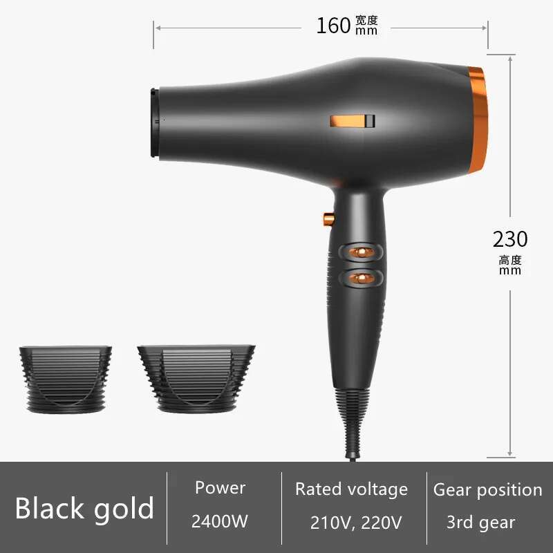 2024 's Same High-Speed 2400W High-Power Quick Drying Salon Dedicated Hair Dryer New Product