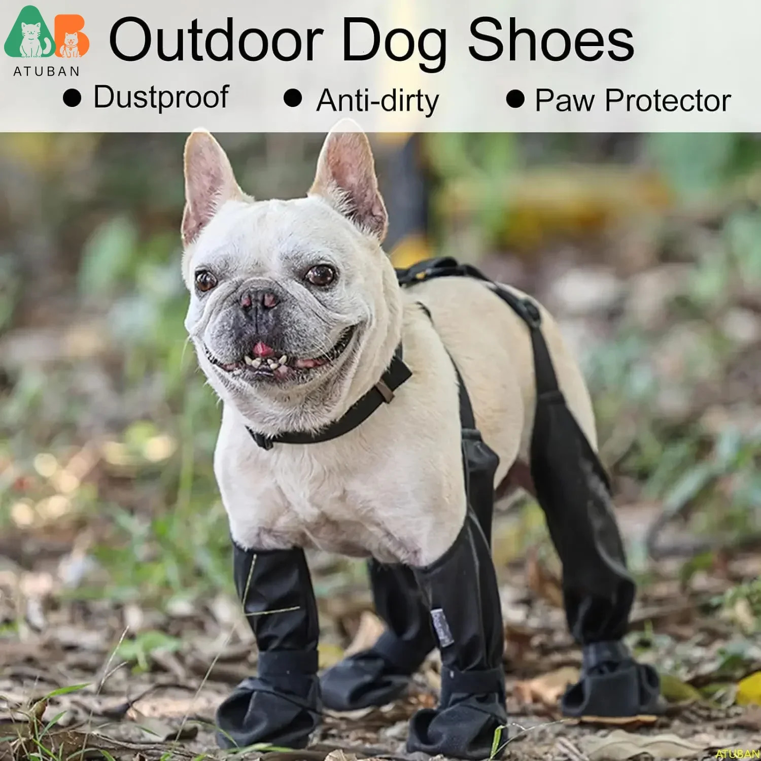 Waterproof Dog Boots Anti-Slip Dog ShoesRugged Rubber SolePet Paw Protector Dirty-Proof Anti-Fall Dog Outdoor Walking Running 250106