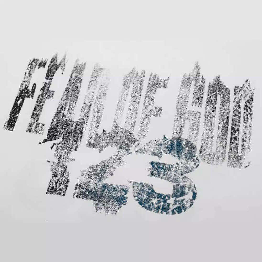 FOG new alphanumeric printed T-shirt, unisex trendy brand versatile short sleeved base shirt