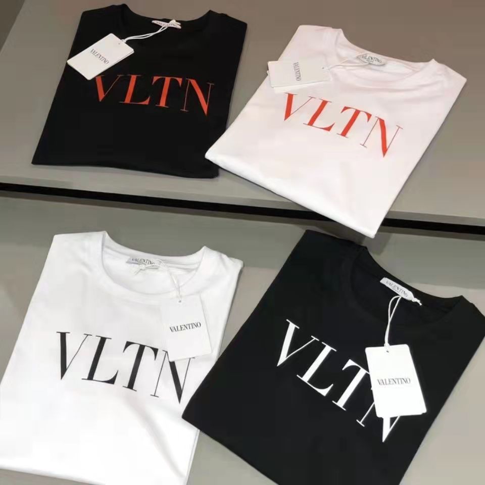 vltn shirt luxury designer mens t shirts cotton tshirt short sleeve tee men casual woman valentinolies male tshirts summer crew neck tops 2 pieces 5% off s1