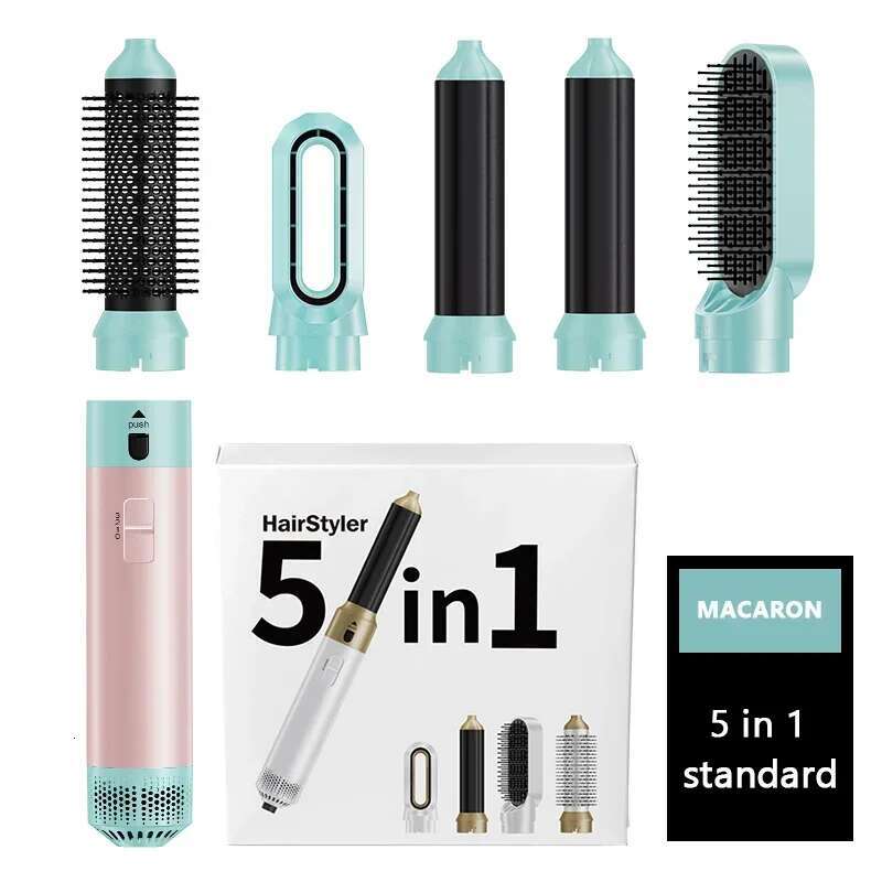 Professional 5 in 1 Styler With Electric Curg Iron Dryers Hair Curler Straightening Brush Styg Tools