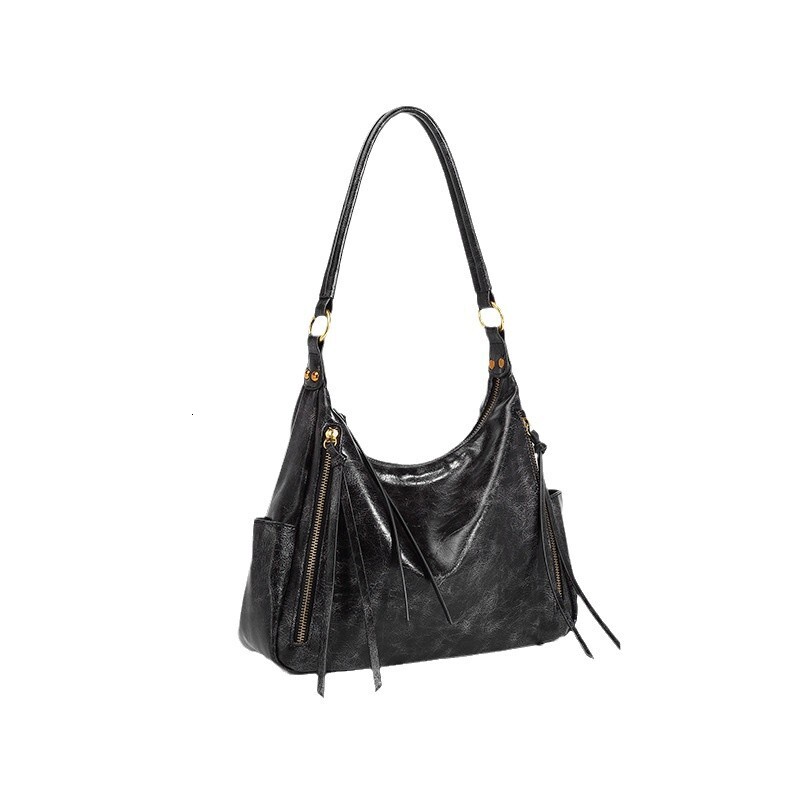 Summer new large capacity tote casual simple shoulder bag, women's trendy fashion classic armpit bag