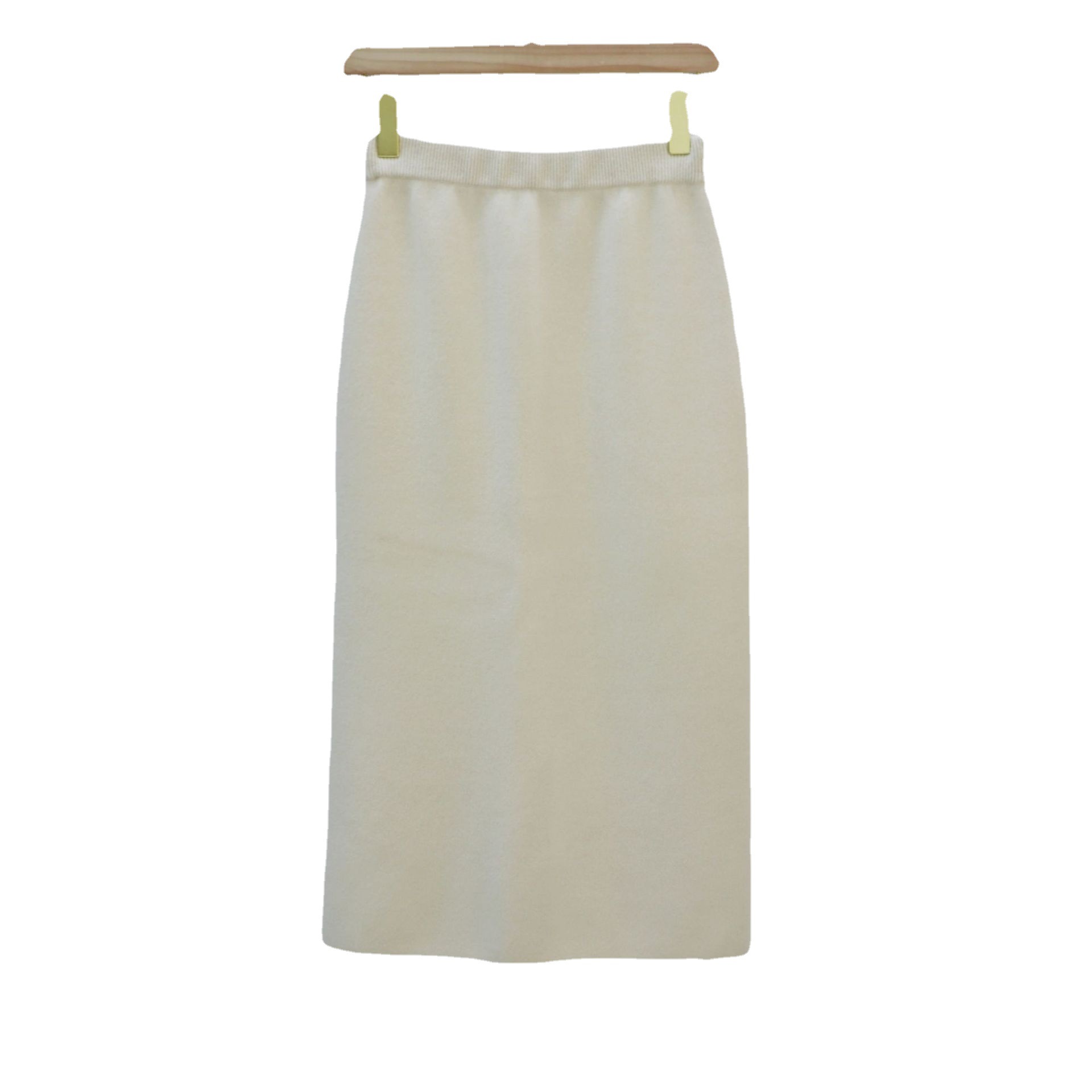 M3135 Thickened pure cashmere knitted skirt for women with elastic waist, comfortable, warm and versatile pure cashmere skirt