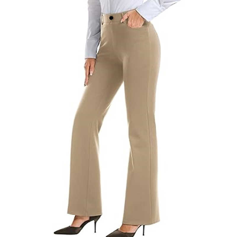 Womens Formal Pants Business Casual Work with Pockets Regular Suitable for Office Wear