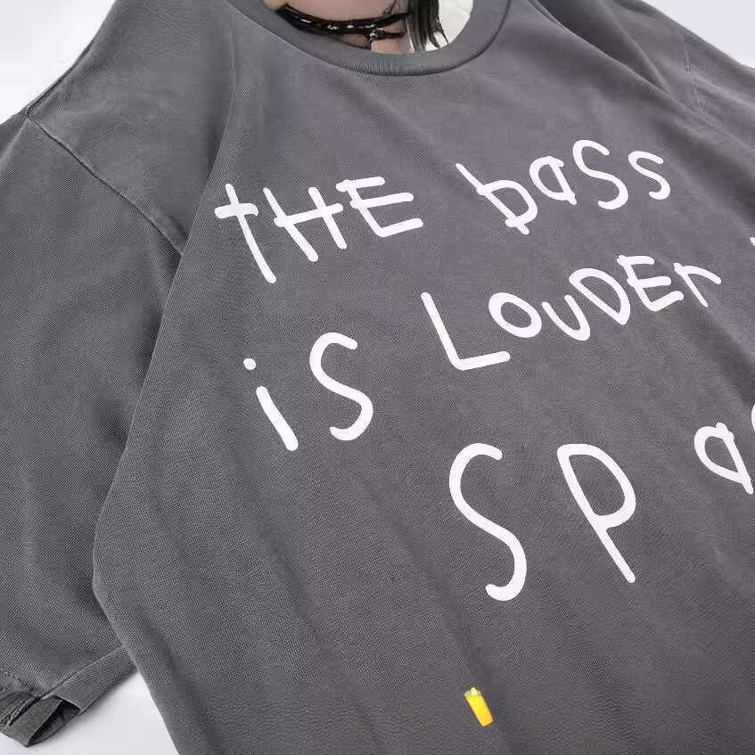 Summer new trendy music festival graffiti hand-painted loose short sleeved T-shirt for men and women, couple style base shirt