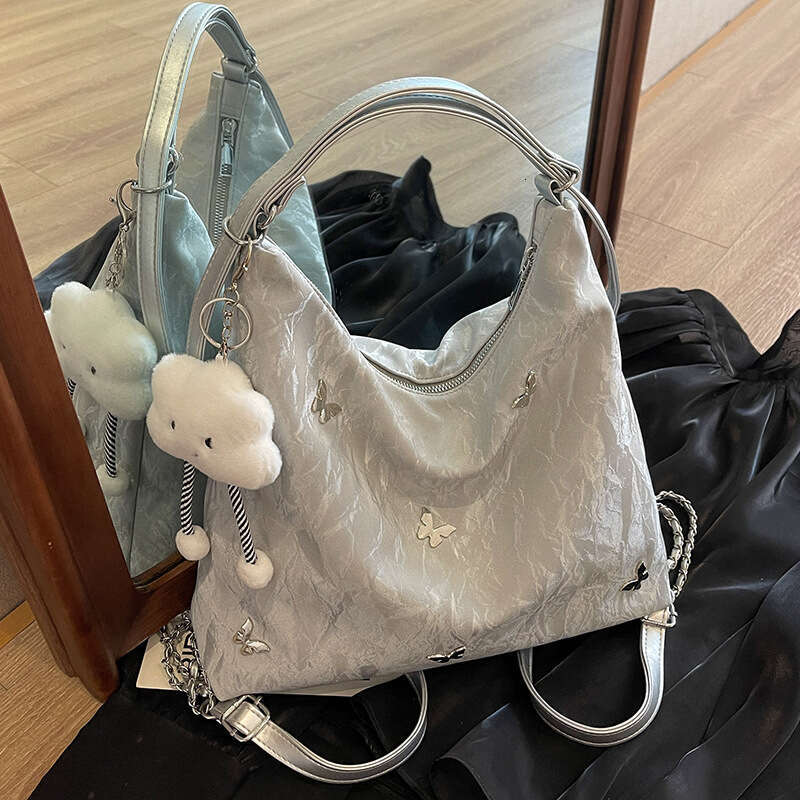 Large Capacity Bag, Women's New High-End Niche Design, Commuting Multifunctional Backpack, Single Shoulder Crossbody Backpack