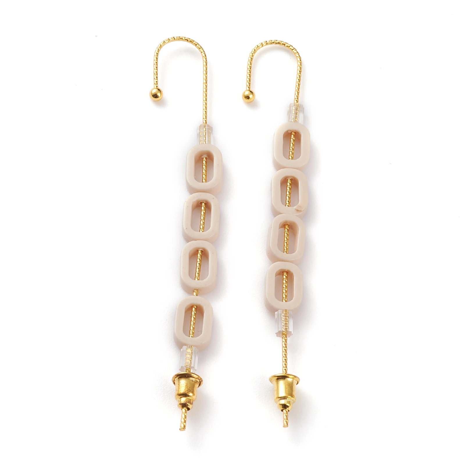 Kissitty 6 Style Brass Ear Wrap Crawler Hook Earrings For Women Golden Cuff Earrings Jewelry Finding Gift 250103