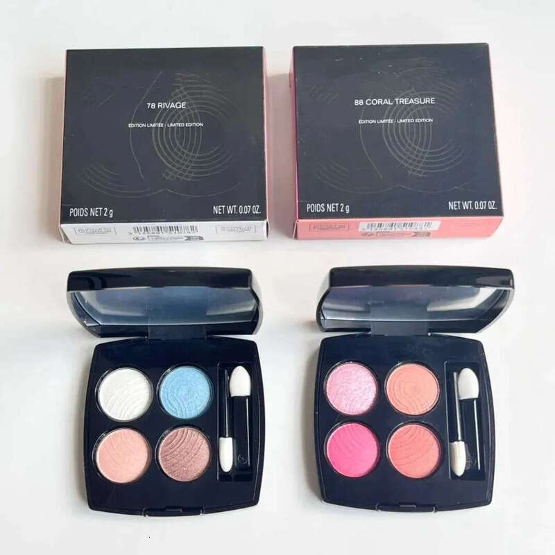 Palette de fards à paupières de maquillage 4 couleurs 78 # rivage 88 # trésor corallien mat mimer