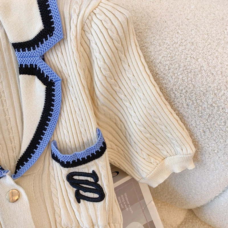 YuooMuoo Womens 2025 Style Contrast Color Collar A-line Knitted Maxi Dress Elegant Pocket Womens Robe Direct 250103