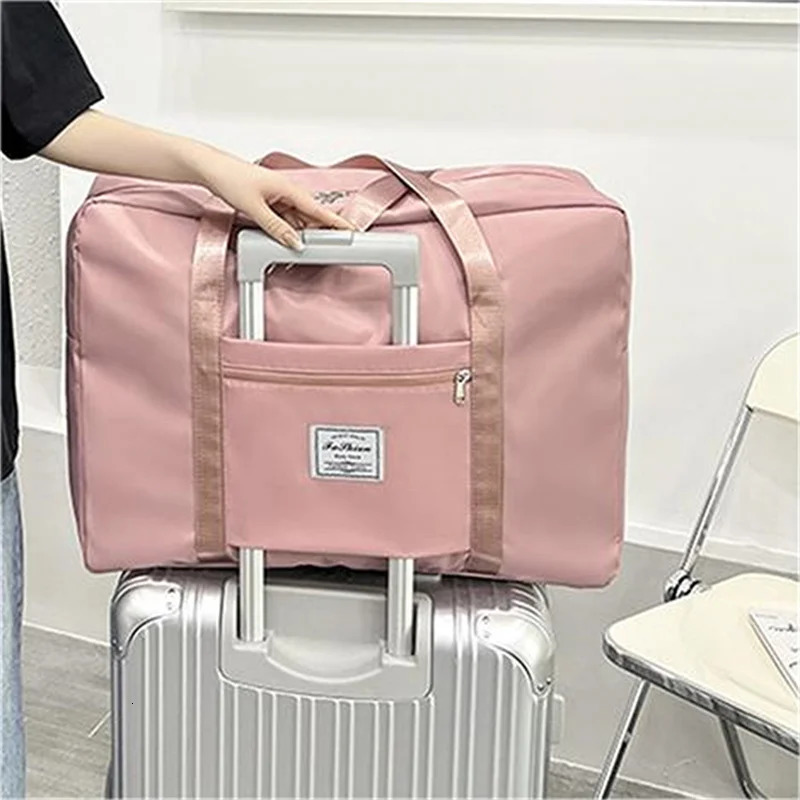 Folding Travel Bags Large Capacity Waterproof Luggage Tote Handbag Duffle Bag Gym Yoga Storage Shoulder For Women 241226