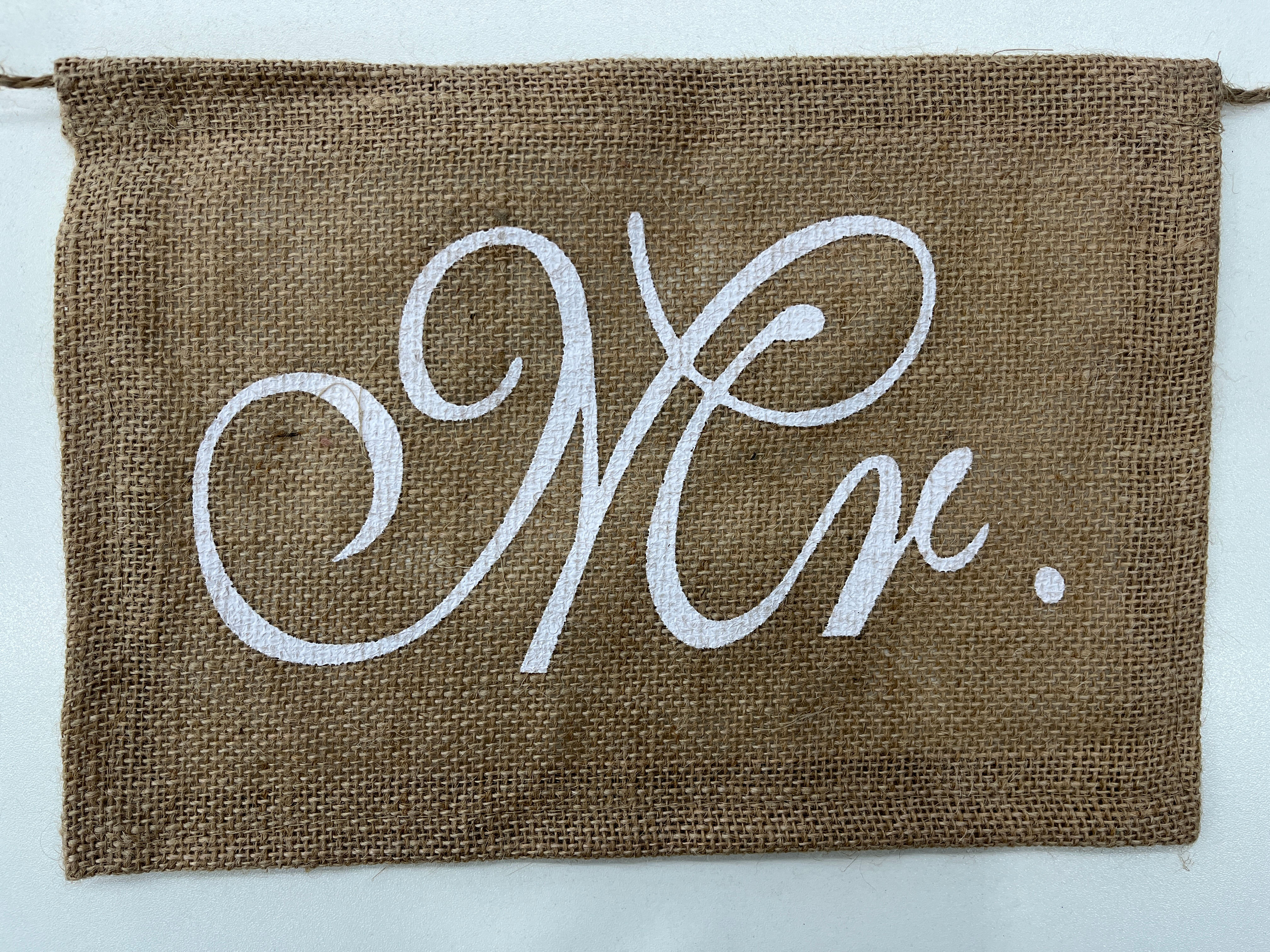 Personalized Square Flag with 'Mr. & Mrs.' Design for Couples