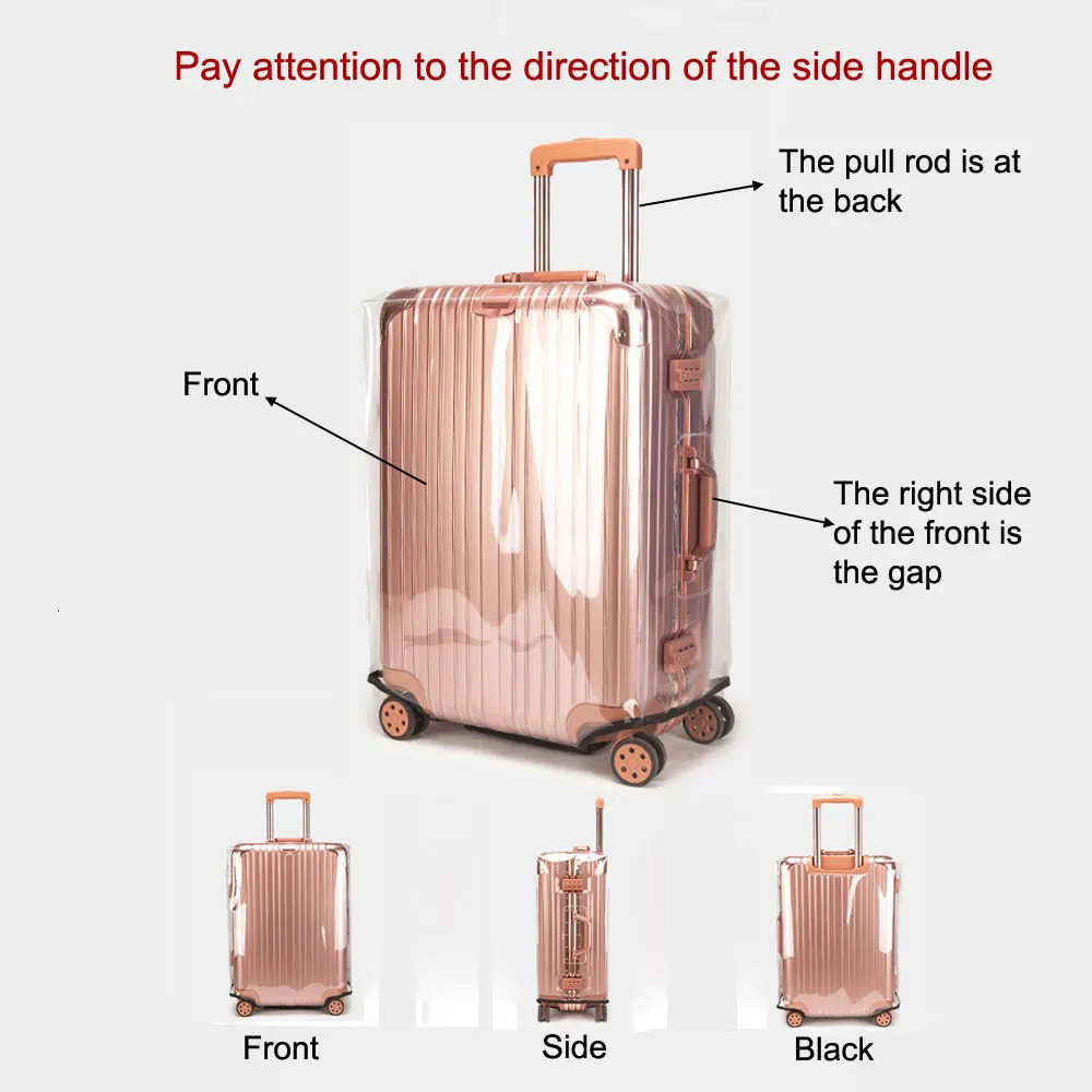 Transparent PVC Luggage Cover Waterproof Suitcase Protective Cover To 20-30inch Trolley Case Non-slip/Anti-fall/Scratchproof 250103