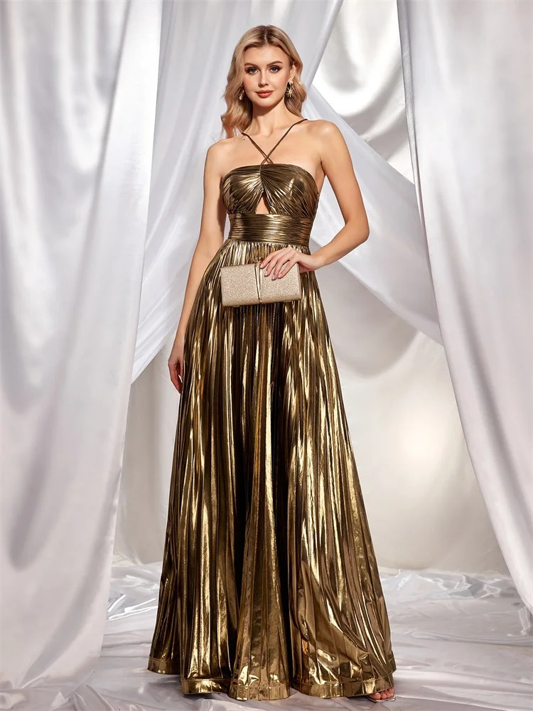 Lucyinlove High Quality Womens Wear Maxi Dress Sexy Tube Top Satin Evening Dress Party Elegant Long Cocktail Ball 250103