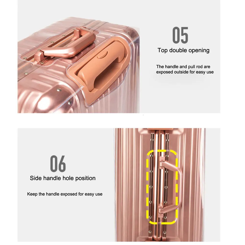 Transparent PVC Luggage Cover Waterproof Suitcase Protective Cover To 20-30inch Trolley Case Non-slip/Anti-fall/Scratchproof 250103