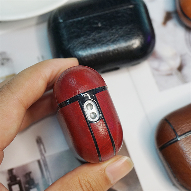 For Airpods Pro 2 Case Leather Business Wireless Headphone Cover For Apple Airpods 3 Pro USB C 2nd 3rd Generation Earphone Shell