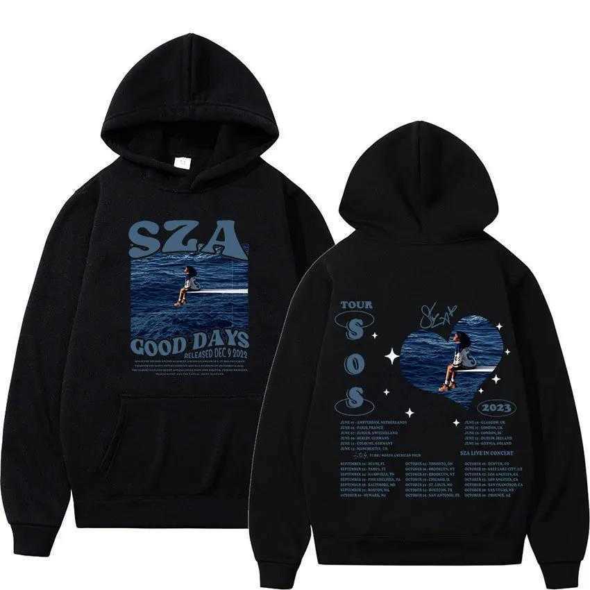 2024 Autumn/winter Mens and Womens Sza Sos Good Day Concert Casual Fleece Hoodie Sweatshirt