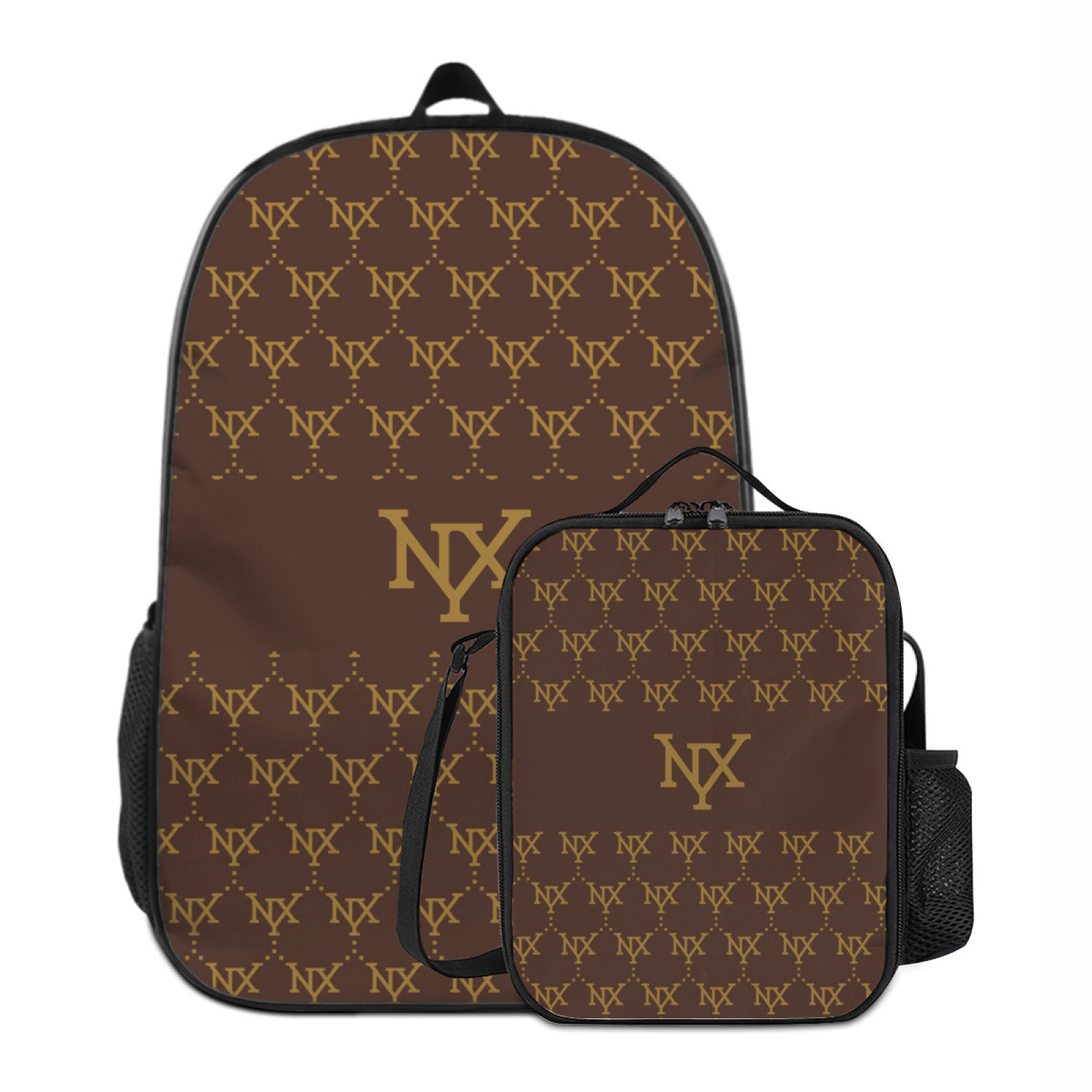 NXY 2-piece suit school bags backpack designer bag women Denim backpacks bookbags womens fashion all-match simplicity back packs with insulated lunch 