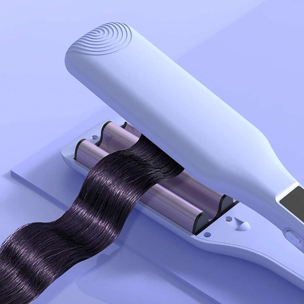 Wave Curg Iron 0.43 Inch 4 Barrel Waver Small Roller Curler LED Display Ceramic Curly Crimped Hair Styg Tool