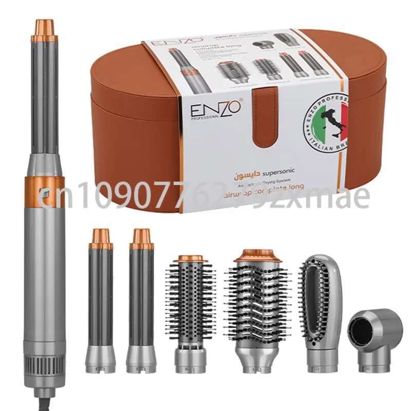 ENZO EN-4133 Professional Multifunctional 6 in 1 Dryer Curler Hair Straighter Hot Air Comb Box Set Barber Shop/Salon