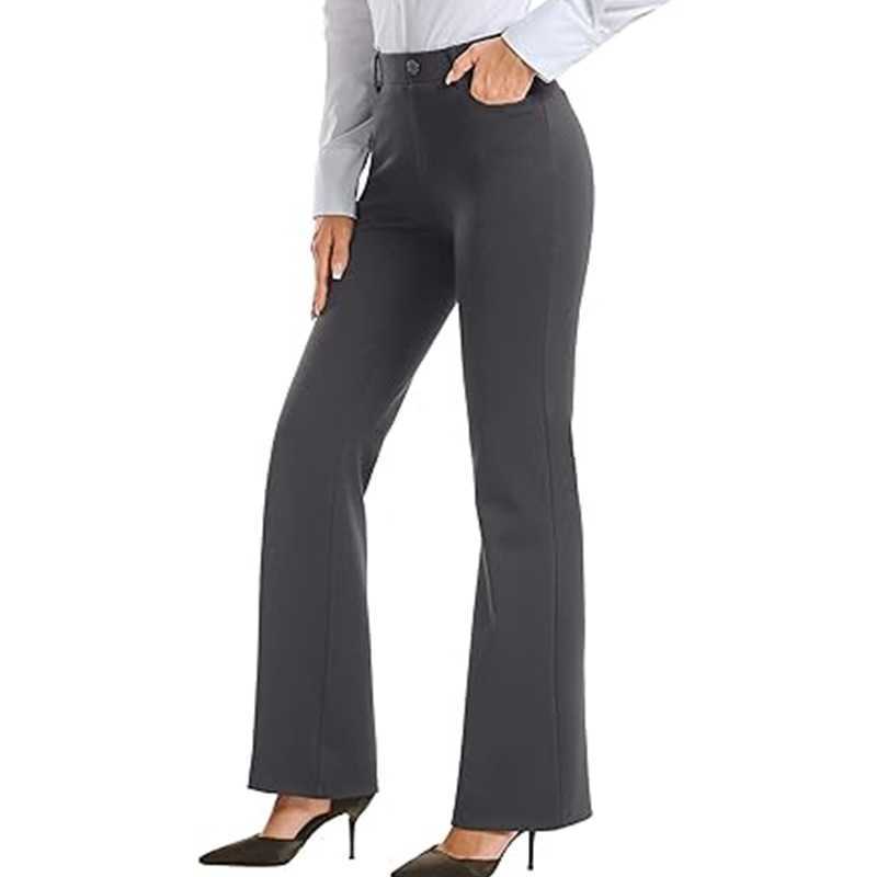 Womens Formal Pants Business Casual Work with Pockets Regular Suitable for Office Wear