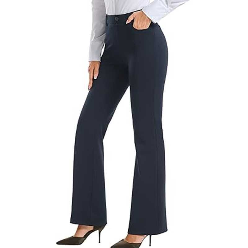 Womens Formal Pants Business Casual Work with Pockets Regular Suitable for Office Wear