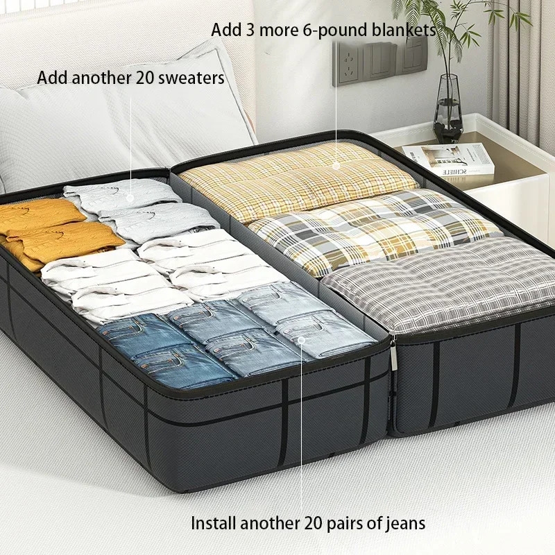 Large Capacity Clothing Organizer Down Comforter Storage Bag Travel Packaging Home Specific 241226