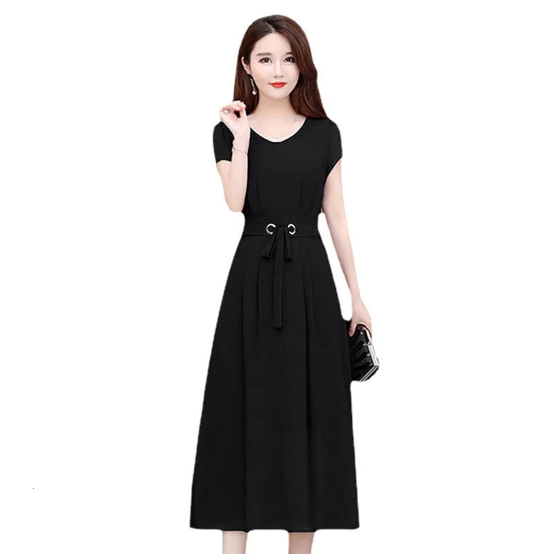 Summer 2025 Befree Beach Long Retro Bandage Casual Ruffle Elegant Maxi Party Short Sleeve Silk 5XL Dress Vestidos Sexy Women 250103