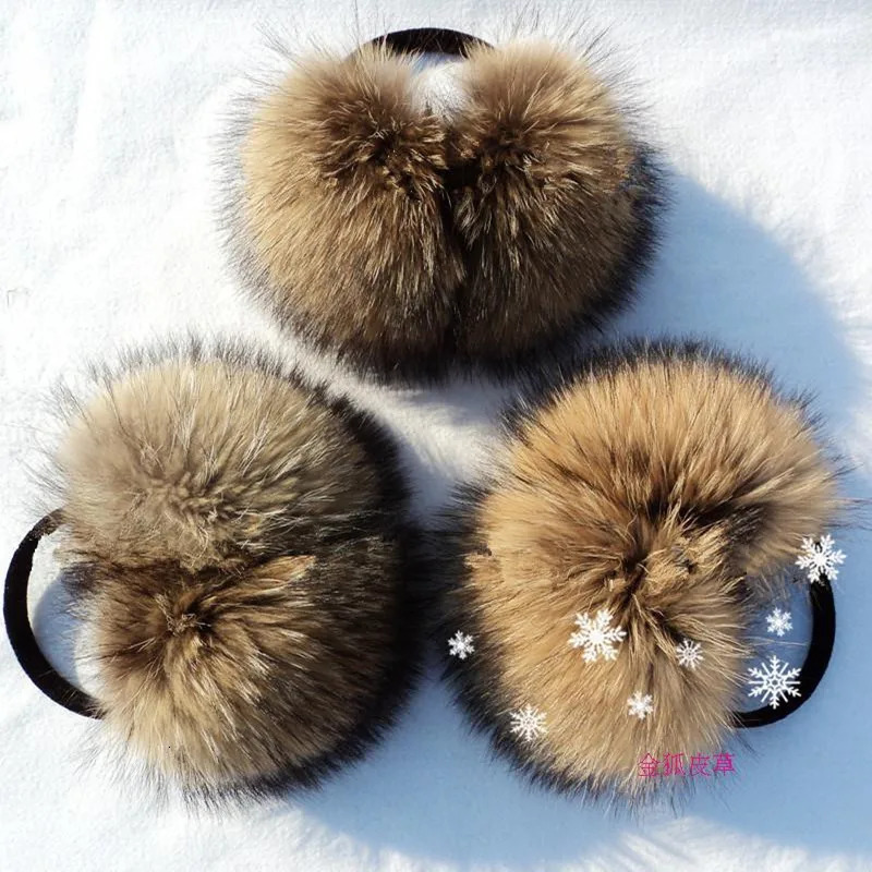 Fur Headphones Genuine Fur Earmuffs Genuine Headphones Raccoon Fur Earmuffs Winter Protection Ear Full Fur Ear Warmer 250106