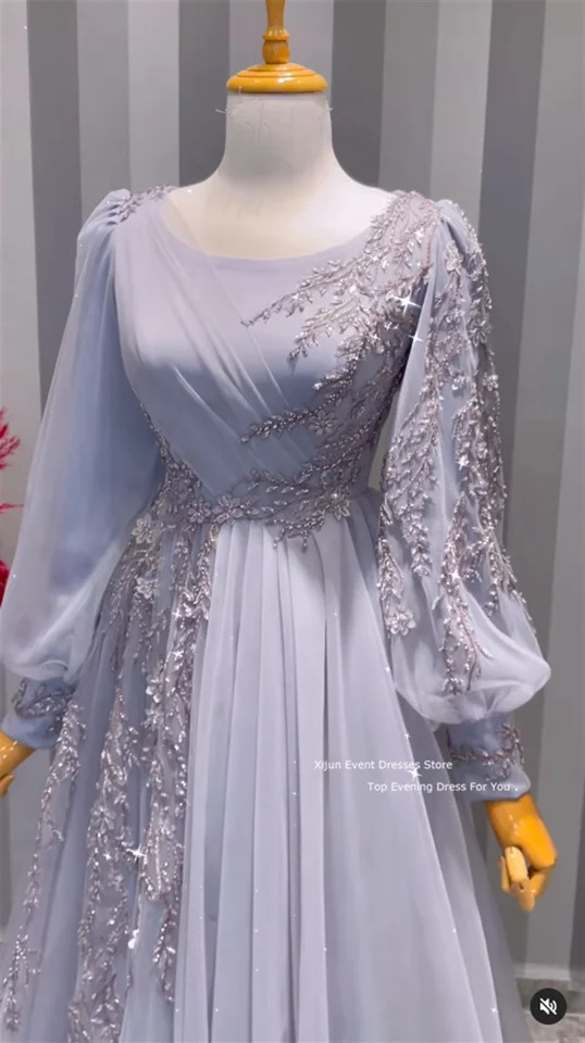 Xijin Modest Prom Dress Morocco Kaftan Evening Dress Dubai Womens Long Party Dress Saudi Arabia Prom Dress Customization 250103