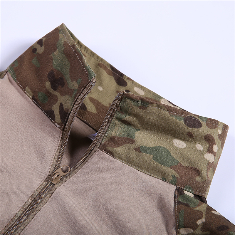 Tactical Military Quick Dry Shirts Men Outdoor Camouflage Combat Uniform Frog Field Training Army Tops Long Sleece Hunting Shirt