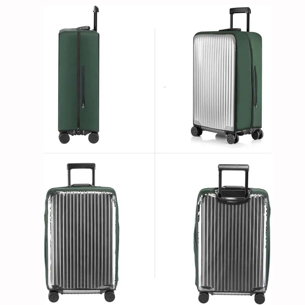 No Disassembly Required Suitcase Cover Elastic Waterproof Luggage Dust Cover PVC Transparent Clear Luggage Protector 250103