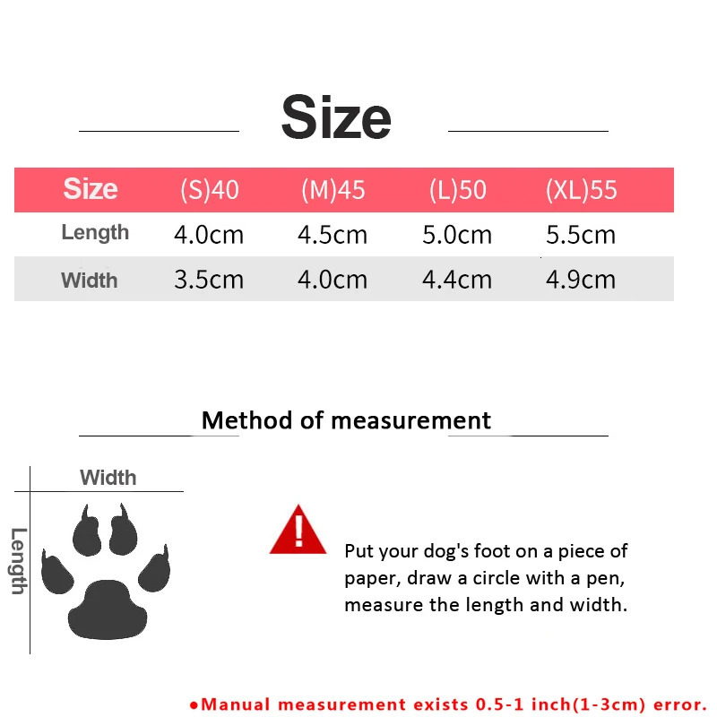 4pcs Winter Dog Shoes Waterproof Shoes For Medium Dogs Winter Boots For Small Dogs Warm Chihuahua Teeth Puppy Socks Yorkshire 250106
