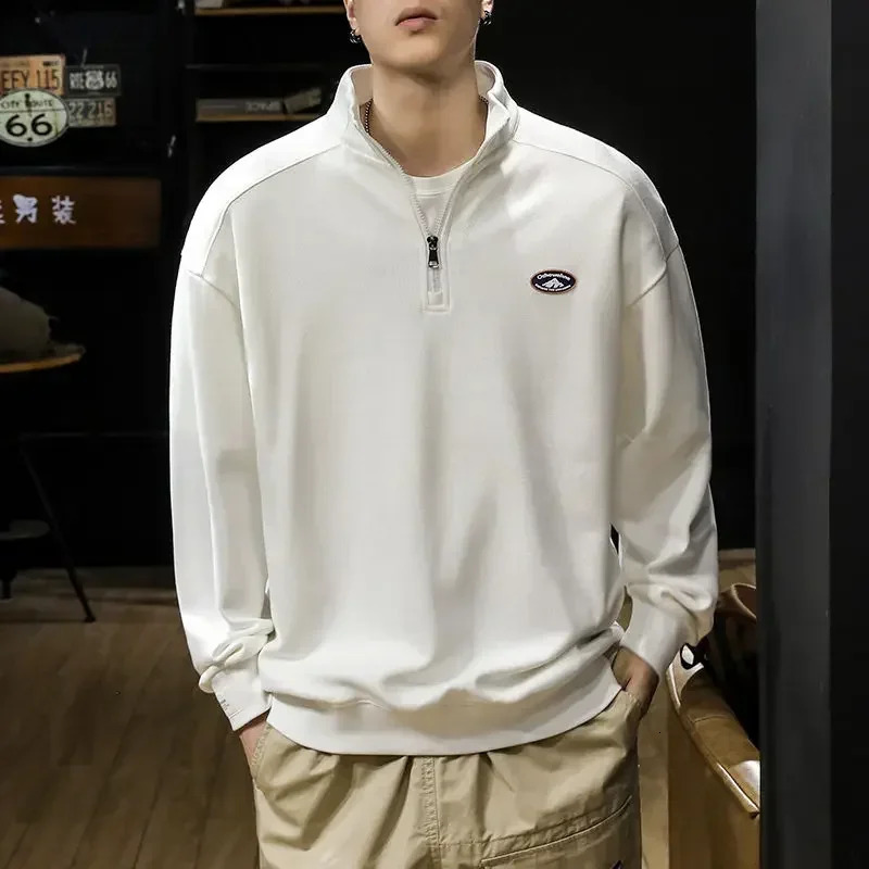 Mens Polo Shirt Mens Sports Shirt Graphic Top Baggy Black Long Sleeve High Fashion Trends Size Original 250103