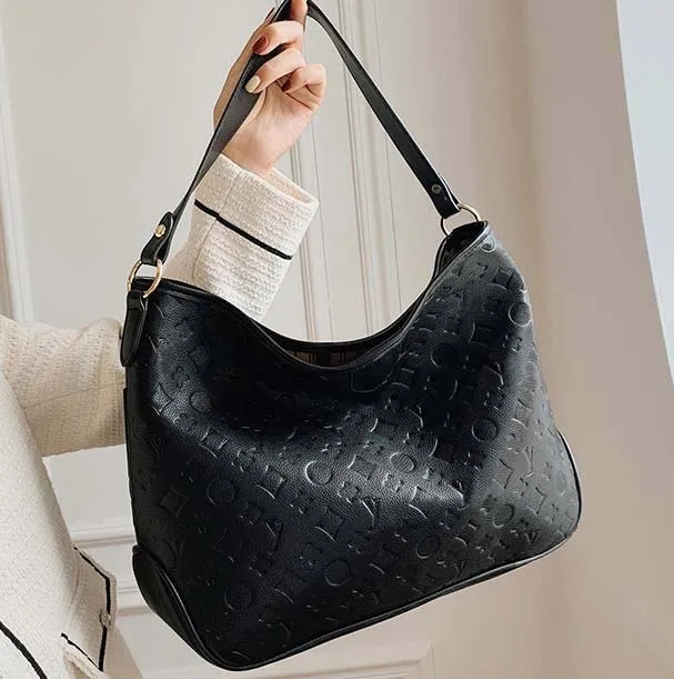 Tote bag Designer Bags Classic Old Flower The Tote Bag Women Shoulder Bag Hobos Purse Brown Letter Genuine Leather Bags Crossbody Handbag Lady Purse Female Bag 001