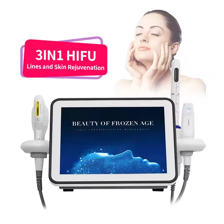 Newest 3 in 1 HIFU face lifting vaginal skin tightening machine beauty equipment manufacture hifu 7d 9d 3d 4d slimming for sale