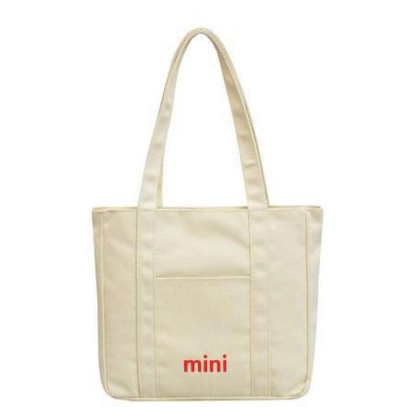 New Canvas Large Capacity Student Tutoring Single Shoulder Women's Stylish Mommy Shopping Handheld Tote Bag