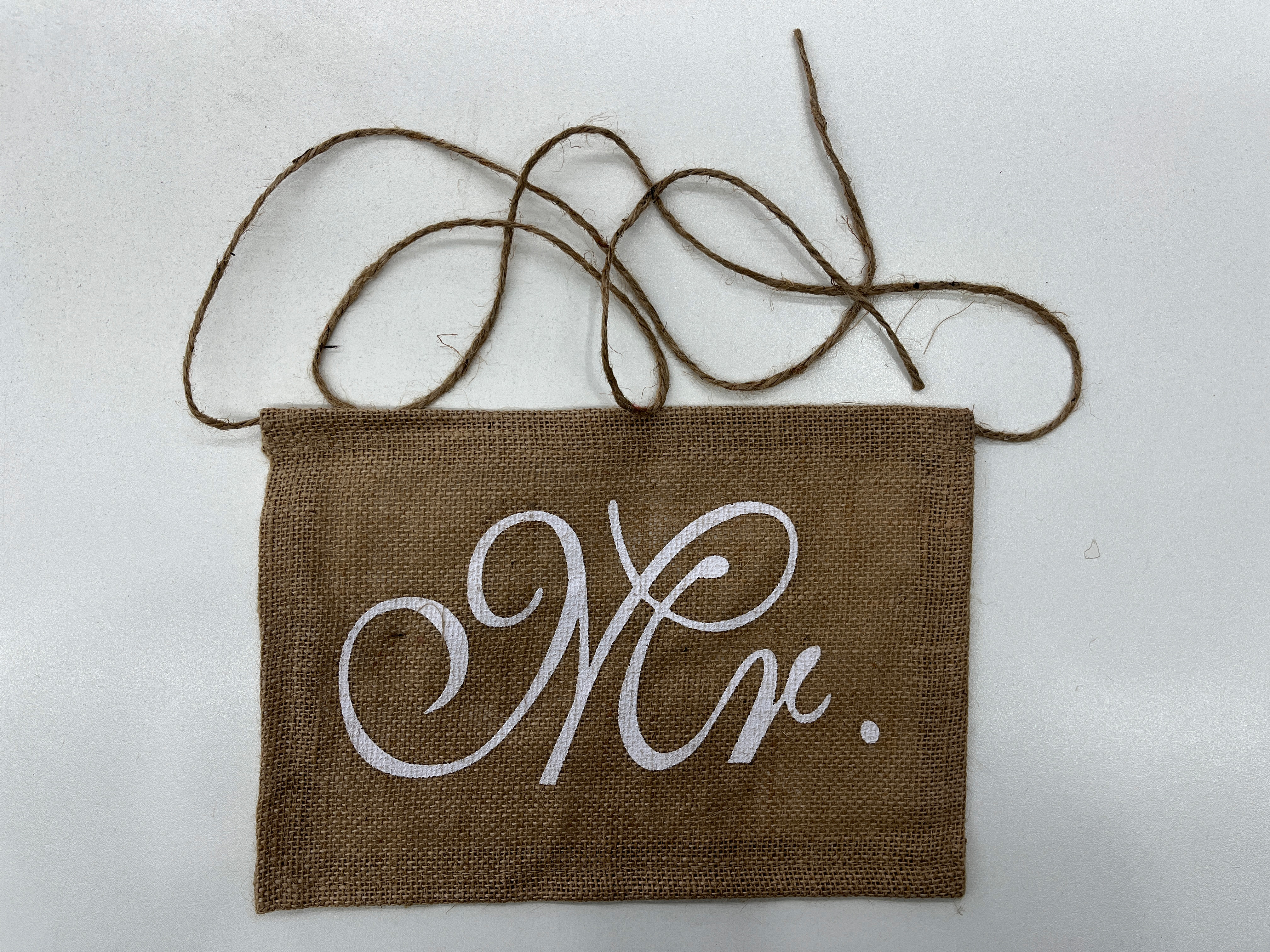 Personalized Square Flag with 'Mr. & Mrs.' Design for Couples