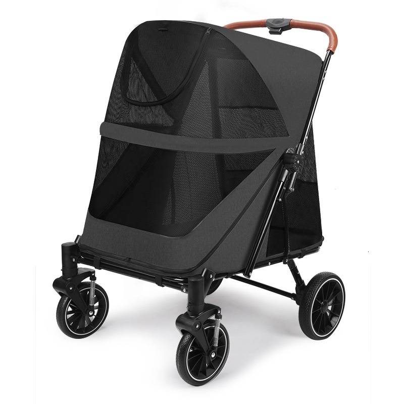 Foldable Large Pet Stroller for Elderly and Disabled Dogs and Cats