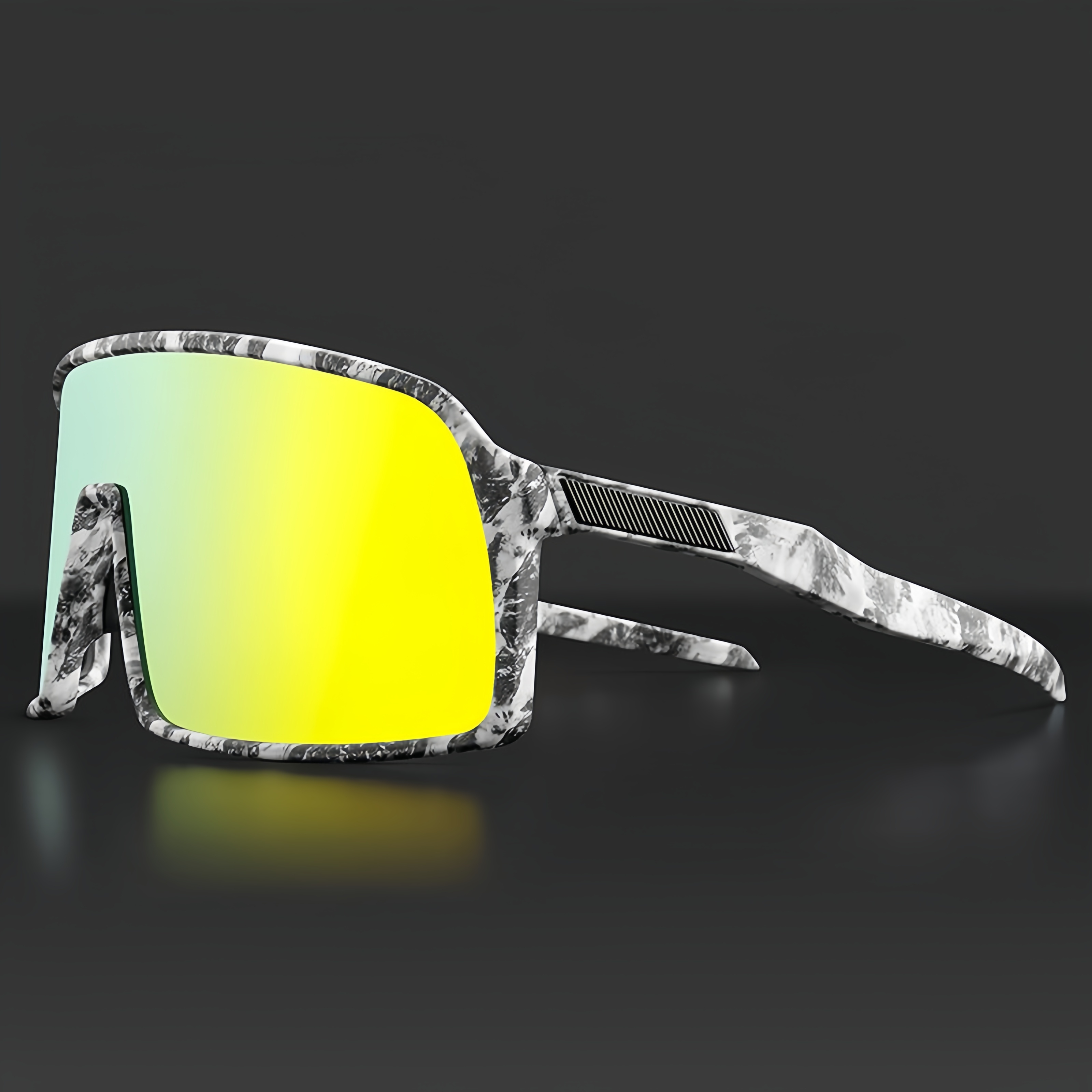 Large Square Frame Outdoor UV400 Protection Polarized Eyewear Cycling Running Sports Sunglasses Goggles for Men Women Free shipping