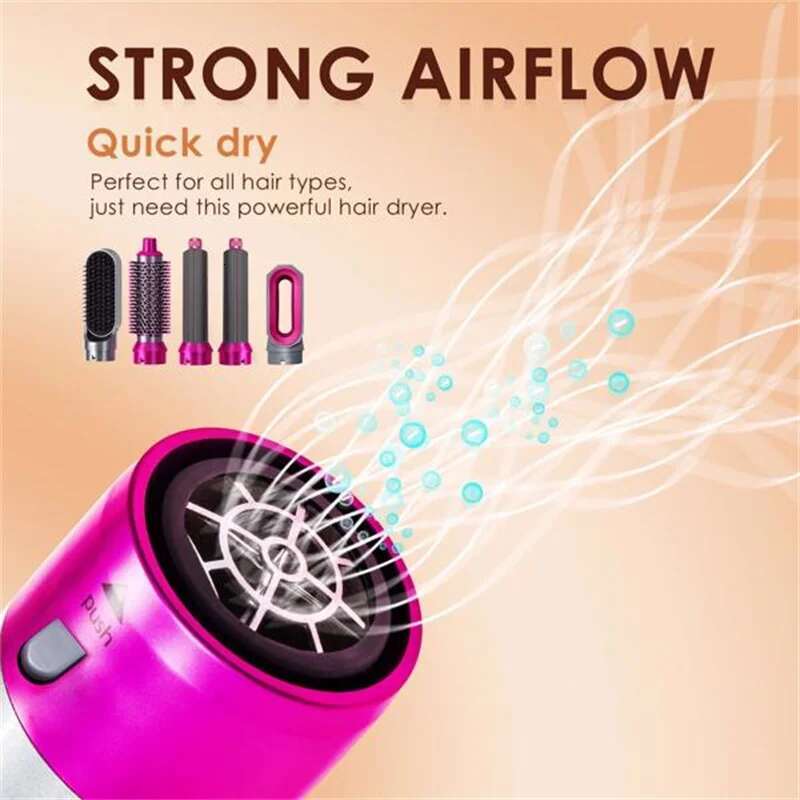 Hair Blow 7 In 1 Hot Air Brush Styler Dryer And Volumizer With Negative Ion Anti - Frizz Ceramic High Speed