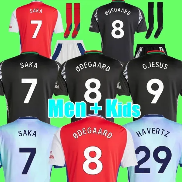 2024 2025 soccer jerseys SALIBA NKETIAH Fans Player version football kits shirt Men Kids sets arsenalfootball kits arsenaljersey