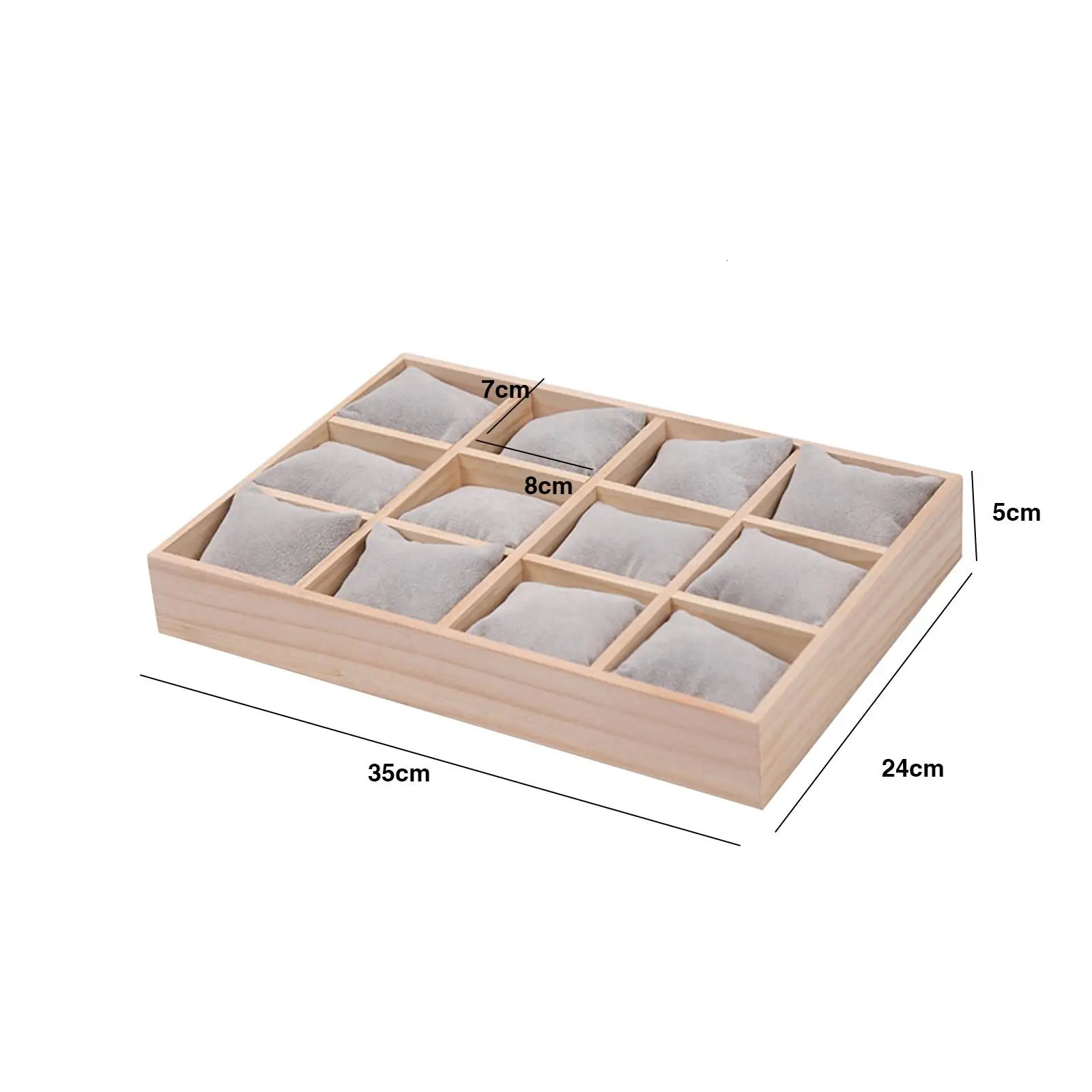 Watch organizer tray display box wooden display box gift counter bracelet 250102