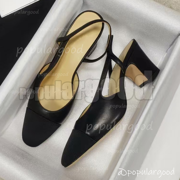 Ballet Flats Paris Brand Designer Heels Shoes High-Heeled Shoe Dress Shoes Women Black Flat Boat Shoe Luxury Lady Leather Loafers Genuine Slingback c7c4a