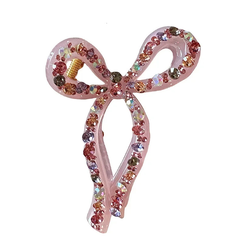 High-end Korean Style Full Bow Hair Clip Transparent Jelly Shark Clip Hair Tail Comb Grabber 250106