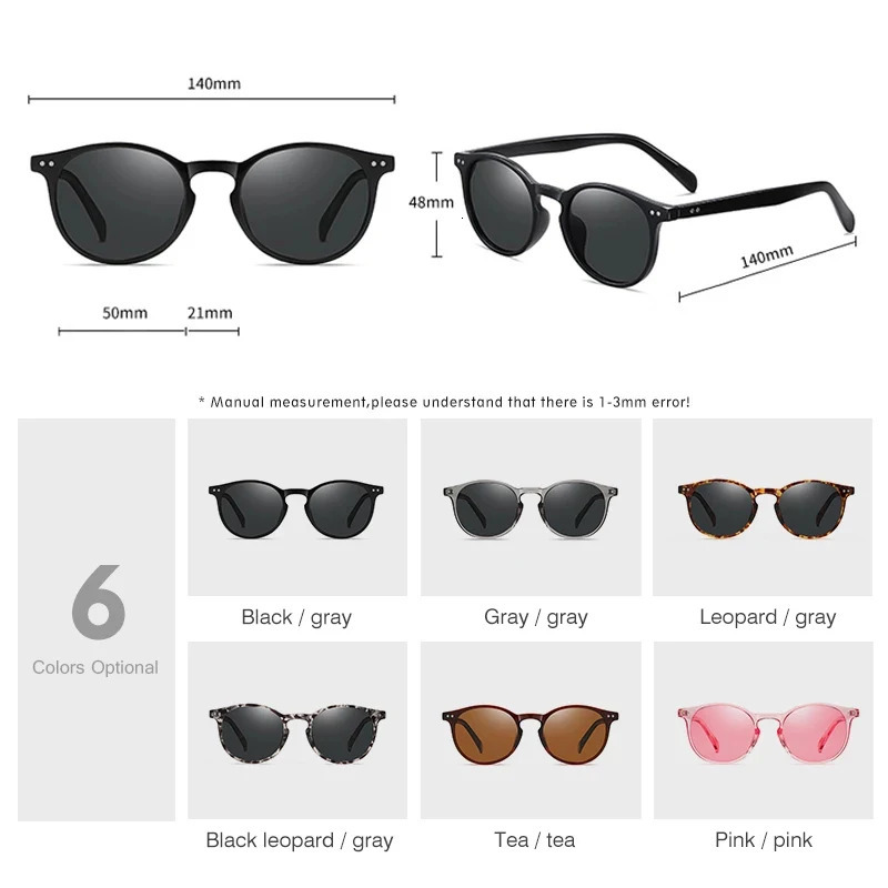 LM Retro Round Sunglasses Women Men Ultralight TR90 Polarized Unisex Driving Shades Vintage Sun Glasses UV400 Gafas De Sol 250106