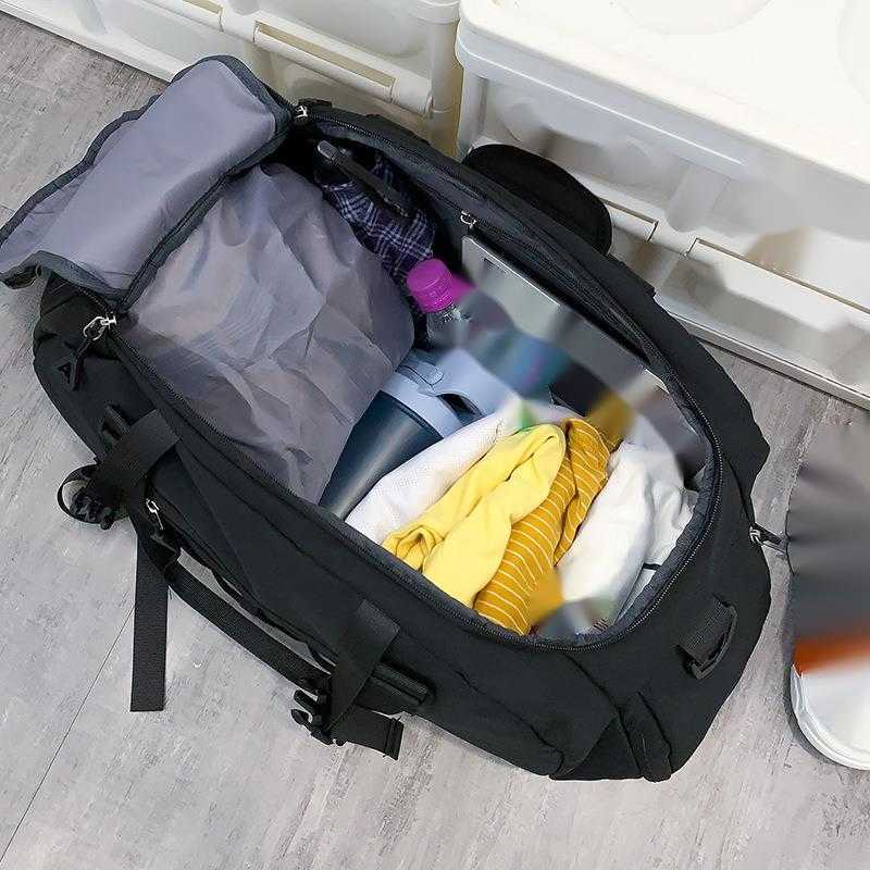 Mens And WoMens Commuting Large Capacity Travel Bag Tourism Swimming Dry Wet Separation Fitness Bag Hand-held Daypack Multifunctional Backpack 240920