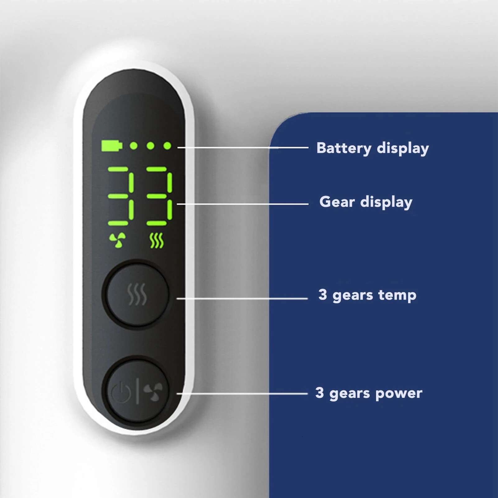 Compact Blow Portable Fast Drying USB Rechargeable Speeds 3 Temp Small Cordless Hair Dryer Outdoor for Women